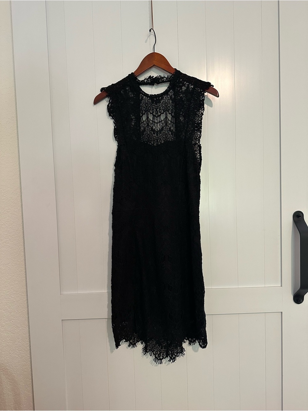 Free People Black Lace Backless Midi Dress